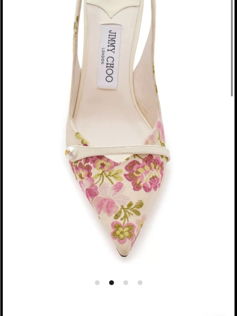 ISO - Jimmy Choo Amita floral jacquard Pointed-Toe Slingback 37.5